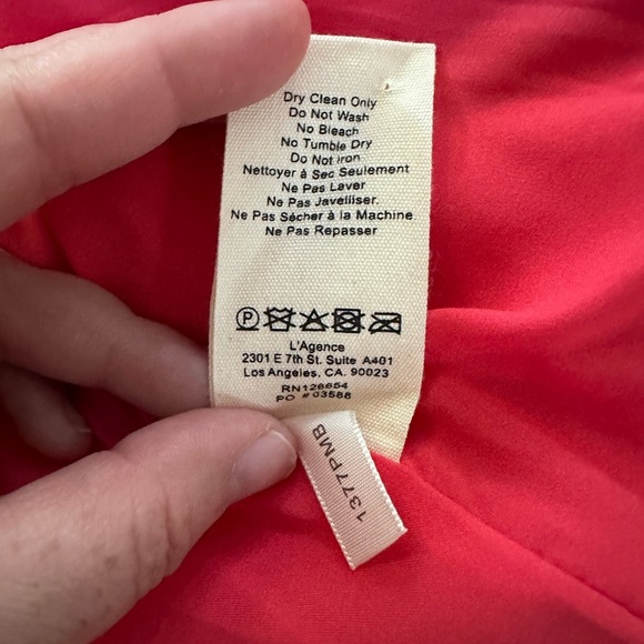 L’Agence Chamberlain Blazer Jacket in Hibiscus Coral Red Size 2 - Picture 13 of 16